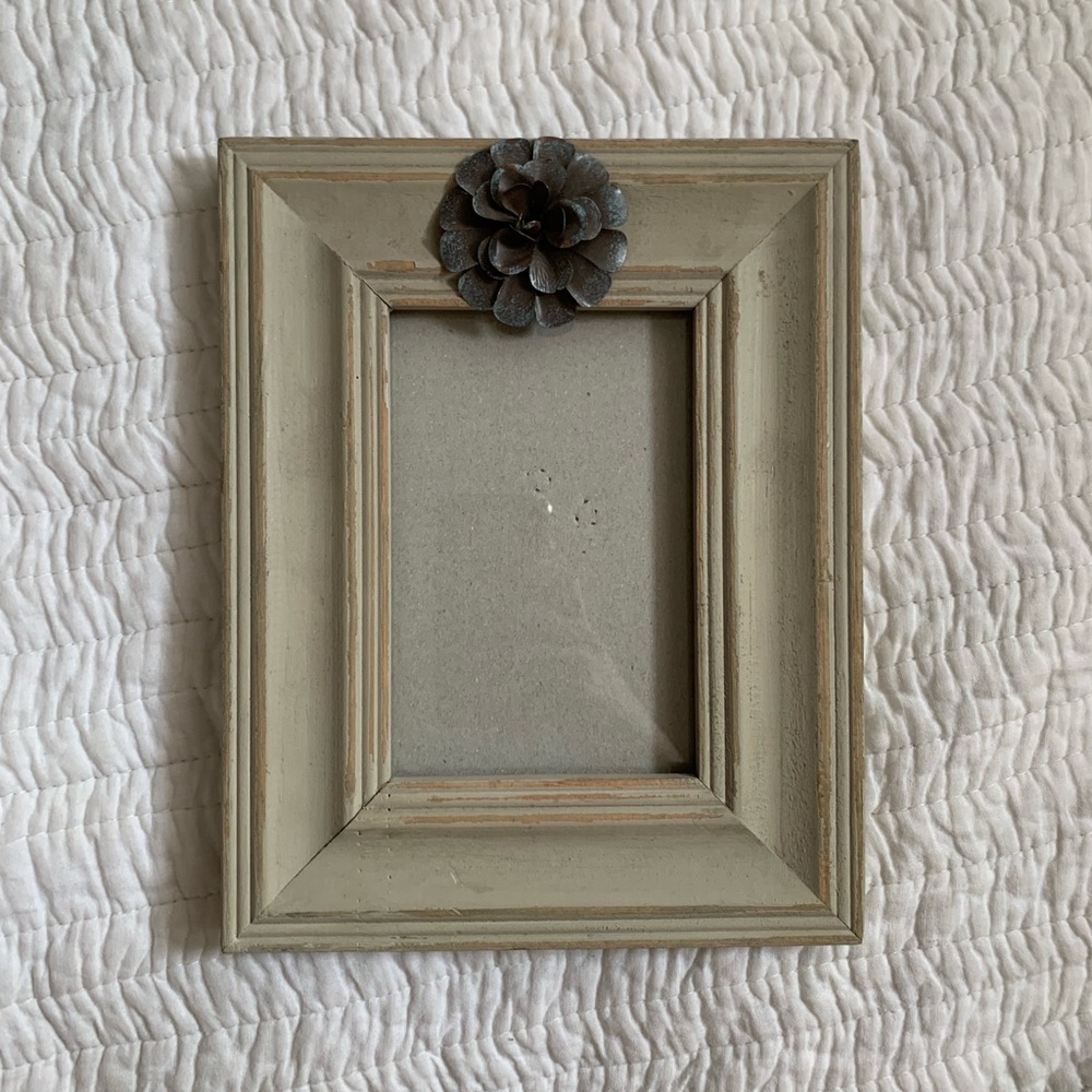 4x6 Wood Picture Frame Flower Farmhouse Rustic